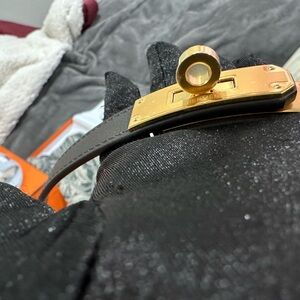 BNIB Hermes Kelly adjustable belt,Macassar colour (deep brown)